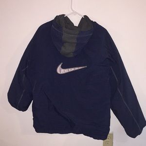 Vintage NIKE Big Swoosh Parka Jacket Hooded Lined
